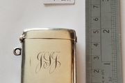 Antique Sterling Silver Vesta Case - Chester 1909 - PPLd Maker
