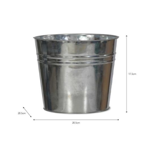 Winson Plant Pot 20.5cm Galvanised Steel GT34