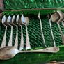 Antique Sterling Silver Spoon & Sugar Thongs set Image 4