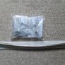 Triton Lucas Chrome and white Shower rail 88900052 Image 2