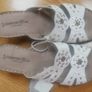 Ladies mules. UK 8/EUR 42.Leather.White.New Image 5