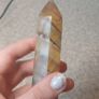 Yellow fluorite towerbwith mud inclusions Image 3
