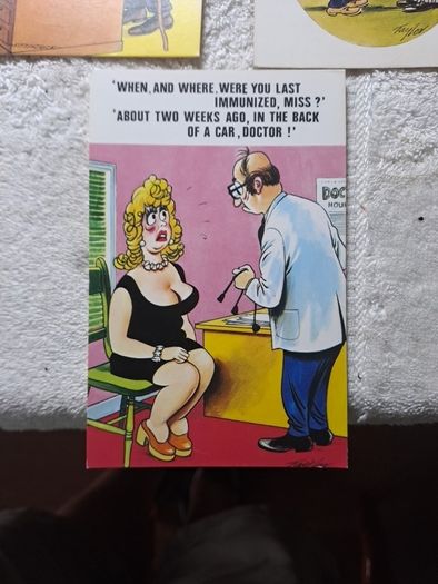 5 Bamforth Doctor saucy postcards (2)