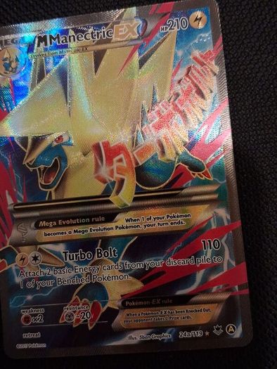 Pokemon Card : Mega Manectric Ex 24a