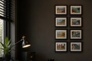 Framed Vintage Irish Postcard Collection
