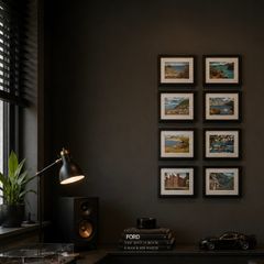 Framed Vintage Irish Postcard Collection