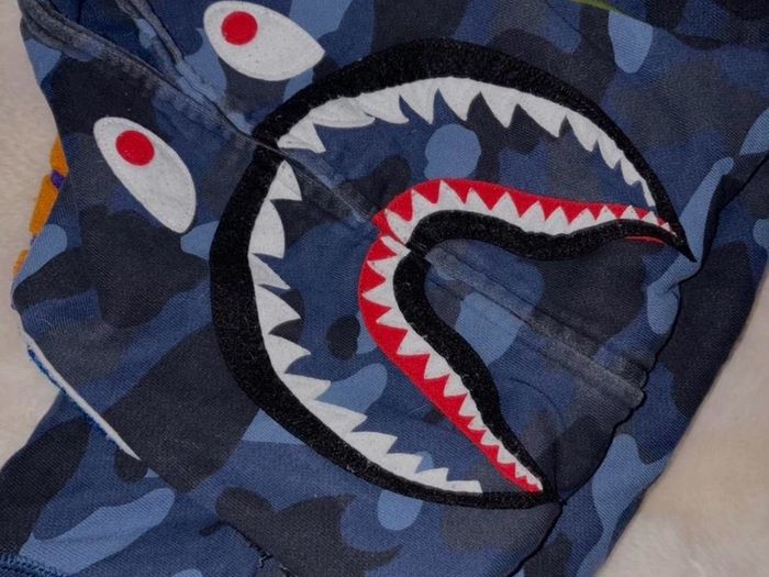 BAPE full navy and blue camo tracksuit