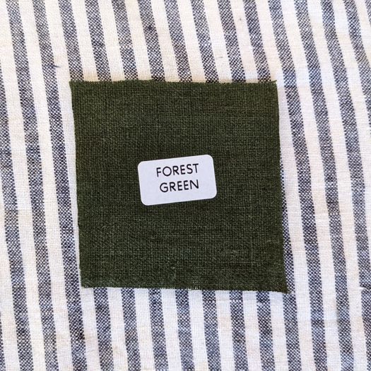 Linen camisole in forest green
