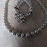 Pear & Diamond  Necklace & Bracelet Set. Costume Jewellery. Image 2