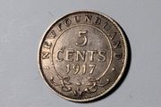 Canada silver 5 cent 1917.