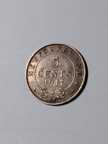 Canada silver 5 cent 1917.