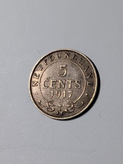 Canada silver 5 cent 1917.