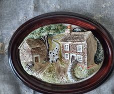 Vintage Wall Ornament 3D Plaque "Dale Farm"