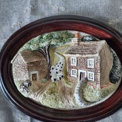 Vintage Wall Ornament 3D Plaque "Dale Farm"