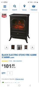 Electric plug in stove