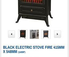 Electric plug in stove
