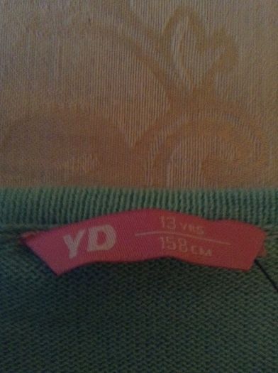 Girls BNWT green cardigan 13 yrs