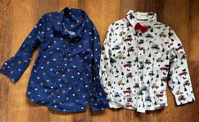 Boys christmas shirts in size 3-4