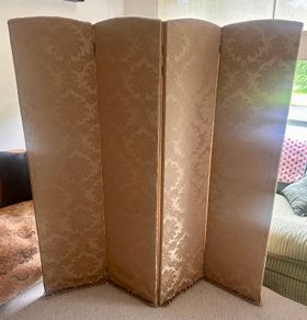 Vintage Damask Room Divider / Screen