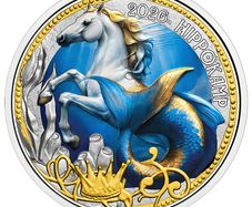 Austria 3 Euro Coin 2026 - Series Mythical Creatures The Hippocampus.Uncirculated.