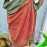 Vintage Chalk Sacred Heart Statue Image 6