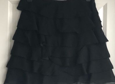 Karen Millen silk ruffle skirt - sz 8