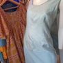 Blue Retro Slip Dress Y2K Image 2