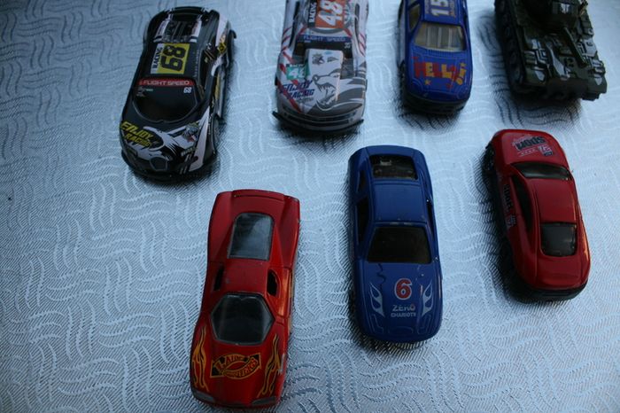 Set of small vehicles