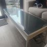 Rectangular coffee table with glass top Image 2