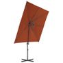Cantilever Umbrella  Cantilever Umbrella with Steel Pole Terracotta 250x250 cm Image 3