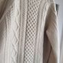 VINTAGE Original Aran 100% Wool Jumper (UNISEX) - Fit Ladies Size 12-14UK or Fit Mens Size M Image 7