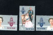 1977 Isle of Man Silver Jubilee of H.M Queen Elizabeth II 1952-1977 Commemorative Stamps Mint Never Hinged (MNH)