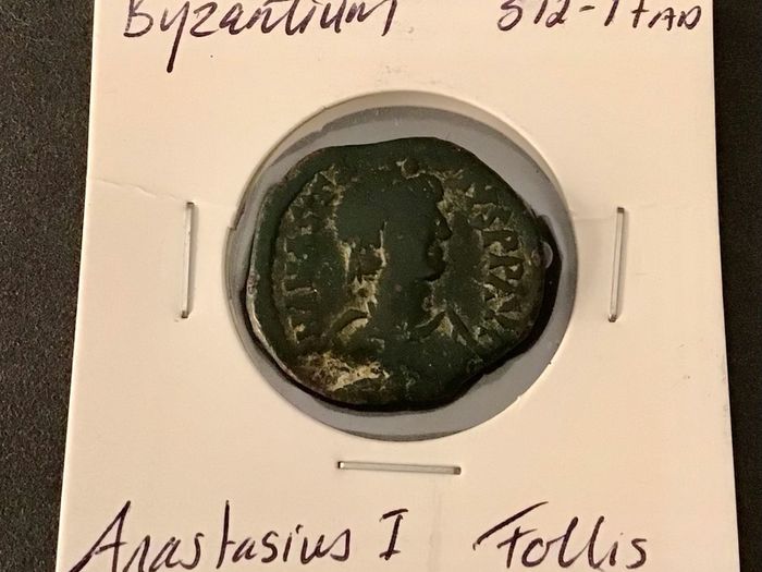 Byzantine Empire Emperor Anastasius I 512 AD Follis