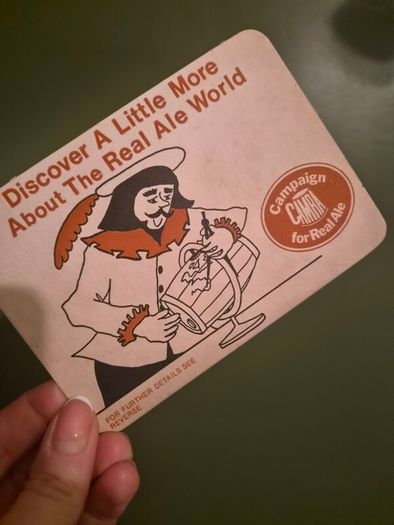 Rare 1970s CAMRA "Real Ale" Postcard Beer Mats - Matching Set of 4 (Pristine Deadstock)