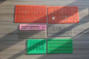 Letter and number stencils