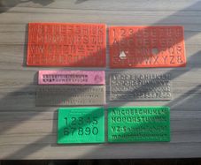 Letter and number stencils