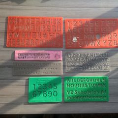 Letter and number stencils