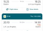 Aer Lingus Dublin - Los Angeles 23 Sep -1 Oct 2026