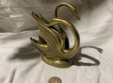 brass swans antique