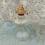 Vintage Original Eagle Glass Oil Lamp Image 4