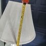 silver and cream table lamp Image 2