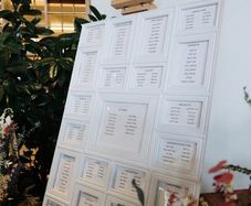 Table plan and easel