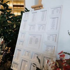 Table plan and easel