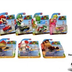 Hot Wheels Super Mario Bros Character Cars Complete Set Of 7 Diecast Cars Brand New Sealed