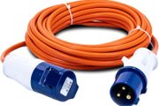 10M Extension Lead, 16A/230V, 1.5mm Orange Cable, IP44 Weatherproof
