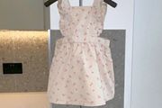 Girls Cream &amp; Pink Pinafore Dress from GAP Age 3 / EU  98 cm