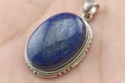 Vintage LapisLazuli 925 Sterling sliver Pendant