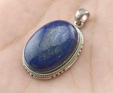 Vintage LapisLazuli 925 Sterling sliver Pendant