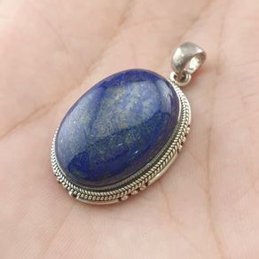 Vintage LapisLazuli 925 Sterling sliver Pendant