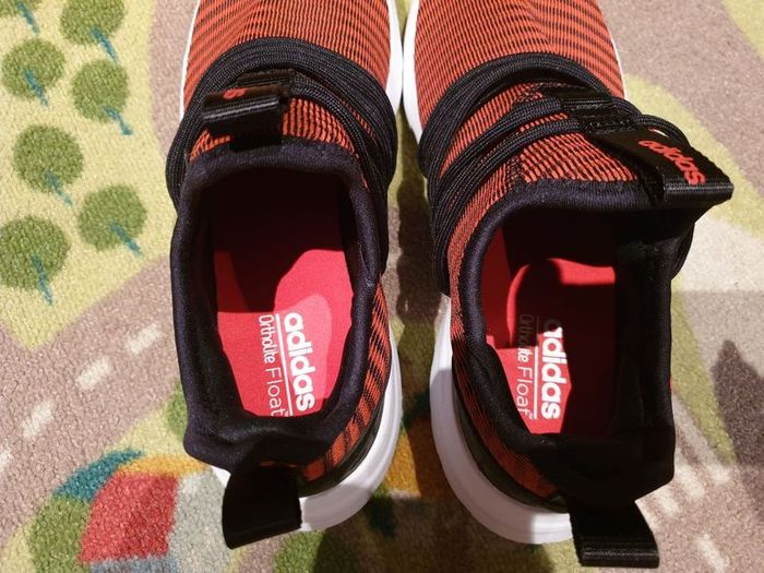 original adidas flame red shoes runners casual